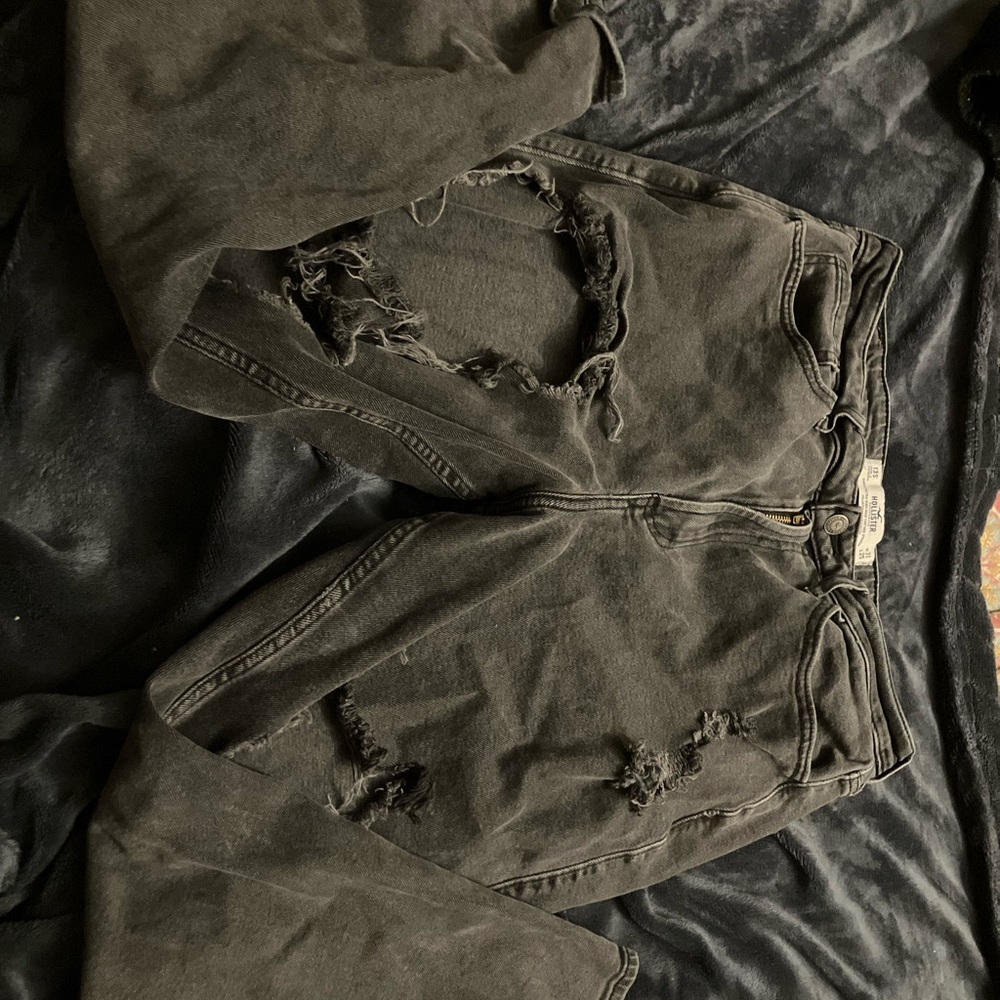 Distressed Black Jeans